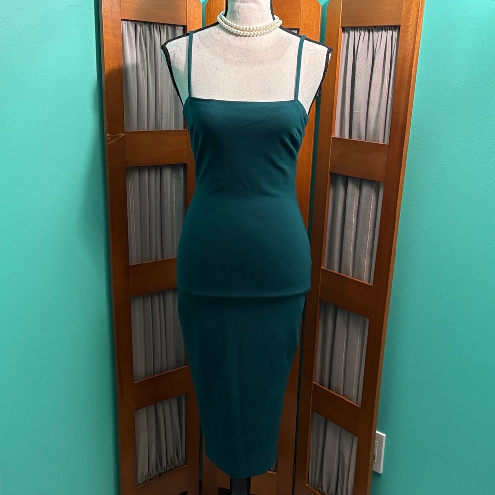 Lulu's Elegant Teal Bodycon Dress